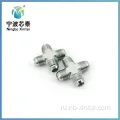 Carton Steel Hose Connectors JIC Cross Hydraulic Fitings